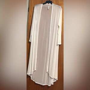 Zenana Outfitters White Sheer Cape